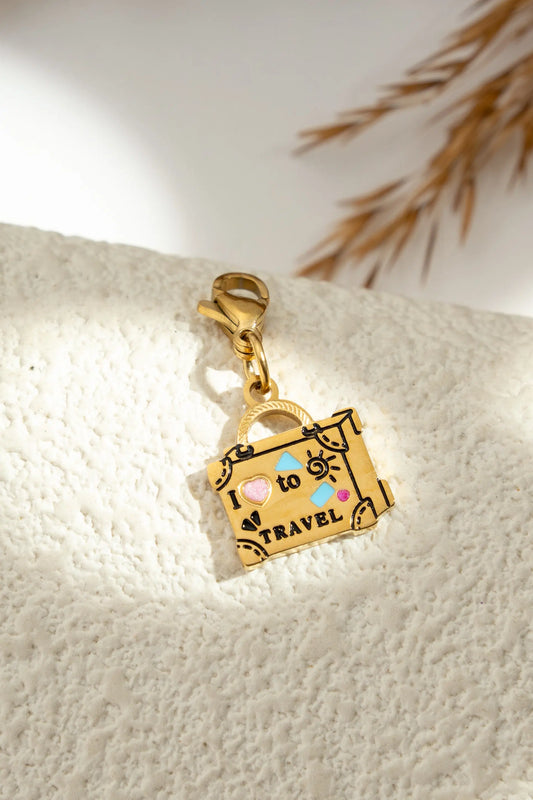 Charm valise "I ♥ to Travel"