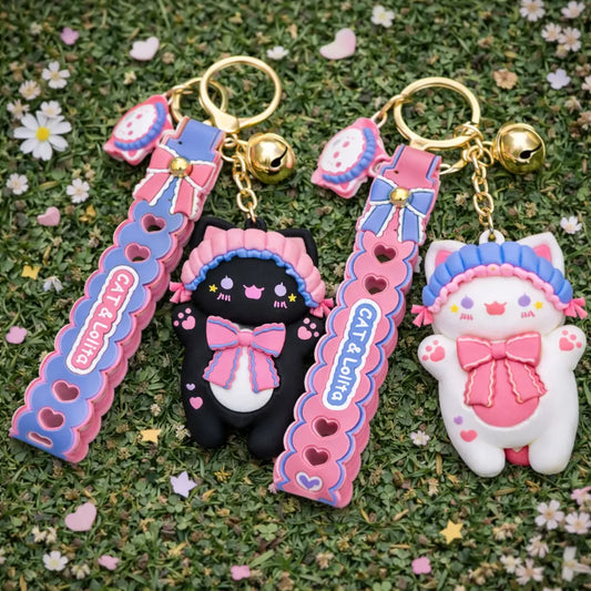 Porte-clé Lolita Cat kawaii