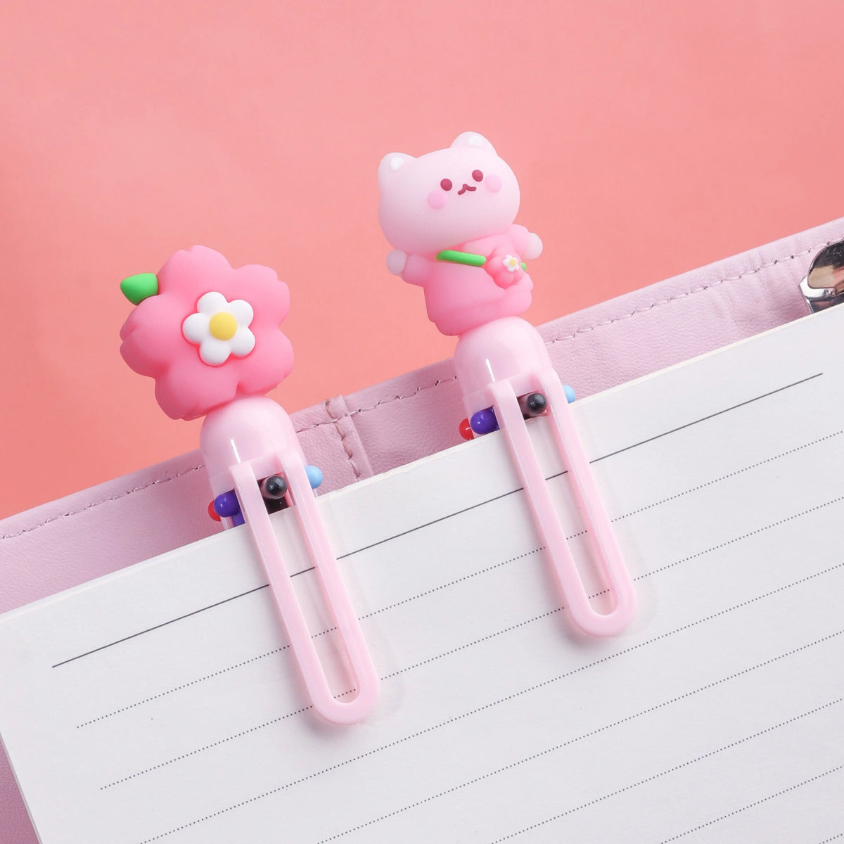 Stylo Kawaii Sakura/Chat 6 couleurs